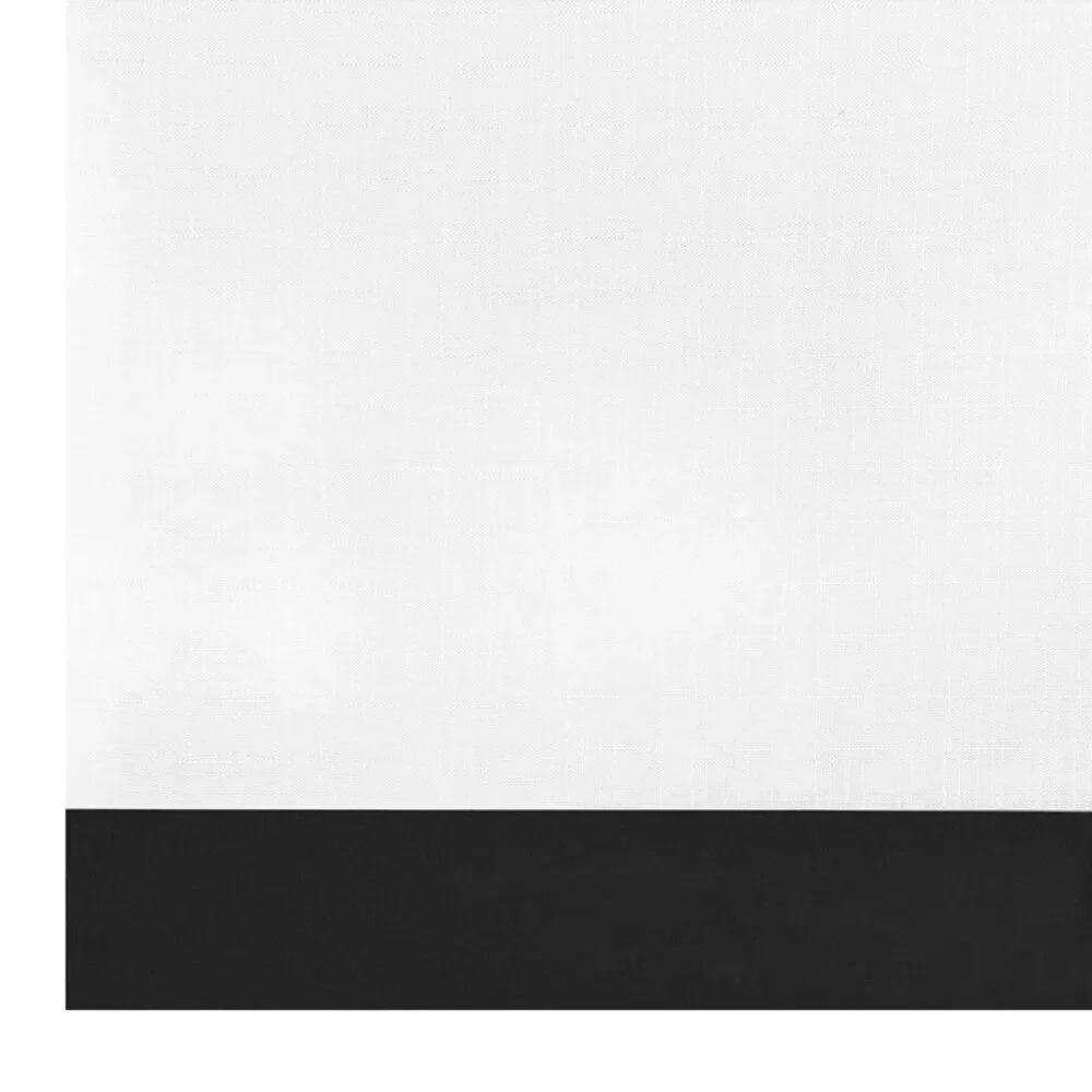 PowerSellerUSA Two-Tone Valance for Kitchen Windows, Living Room, Dining Room